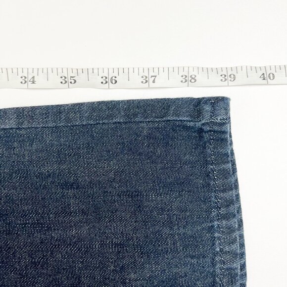 AJ Armani Jeans Women's Size 31 Dark Blue Wash Mid Rise Straight Leg Denim - Picture 13 of 16